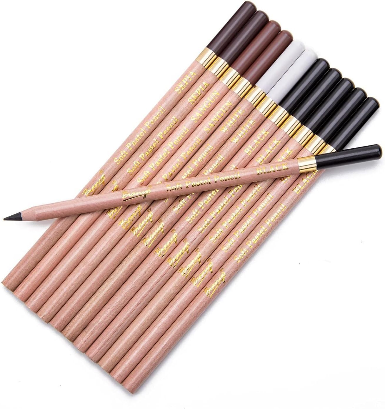 Lot de 6 paquets de 4 crayons de couleur Rainbow (0,78€ le paquet