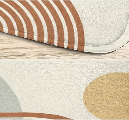 Miniatura 7 de Tapete de baño con diseño de mariposas y flores rosadas, tapete de baño, tapete de goma antideslizante y absorbente con diseño floral retro, tapete