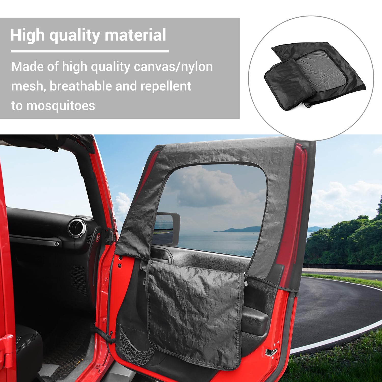 Amazon | Hoolcar フロントウィンドウサンシェード 通気性メッシュ