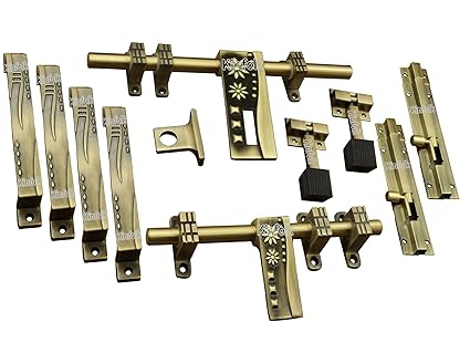 Kinfolk 142 Double Door Antique kit Set, Door Fitting Set, Door Accessories (12