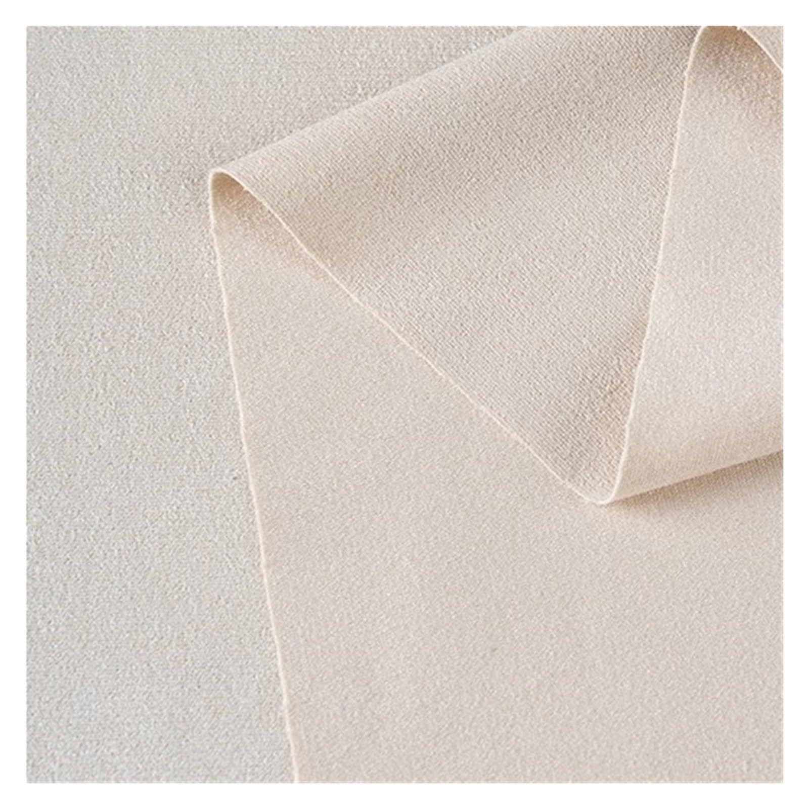 FIgpmwld Faux Suede Fabric, Stretch Brushed Faux Suede Fabric Multicolor 50x160cm DIY Garment(Light Apricot)