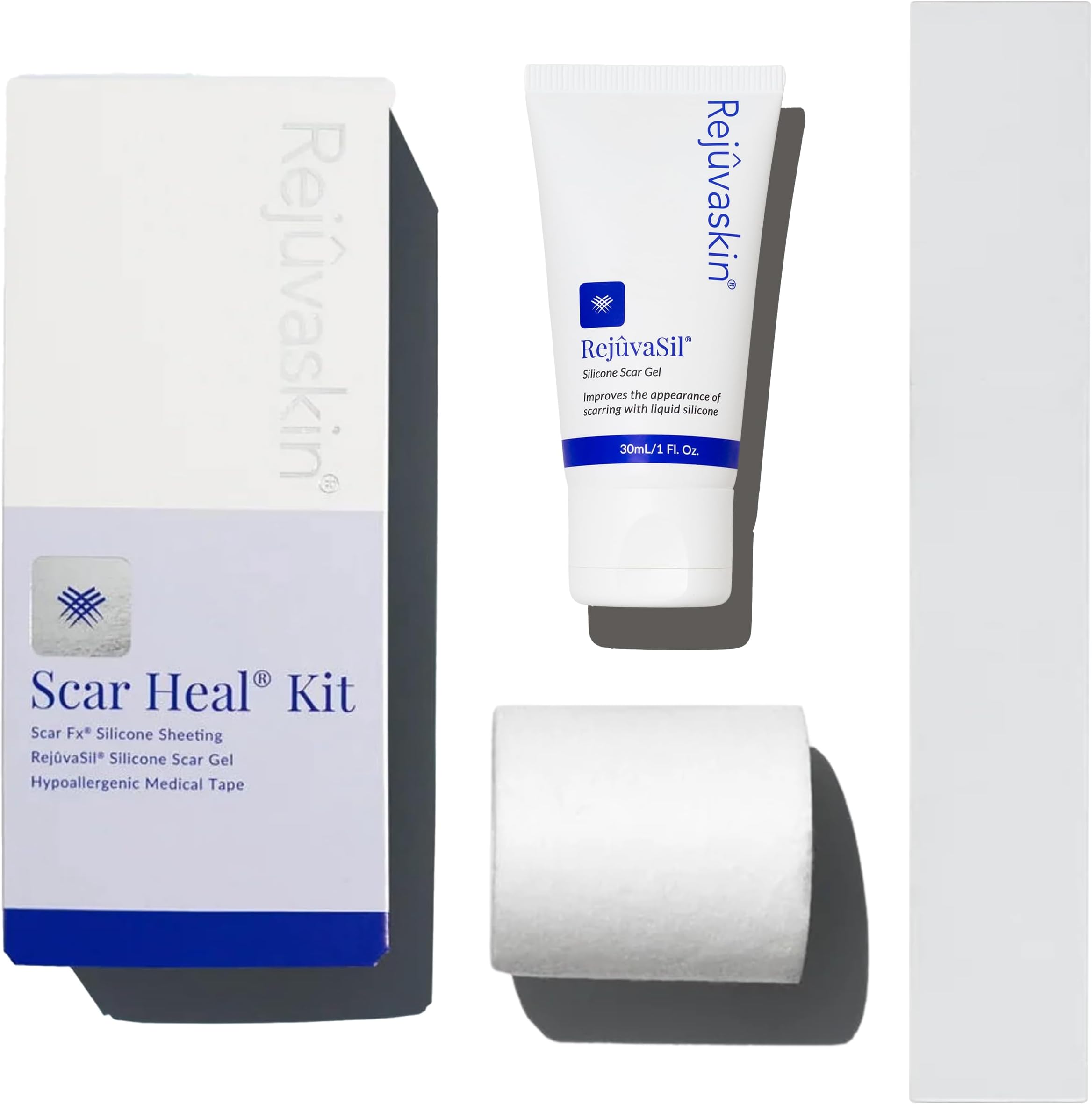 Scar Heal Kit for C-Section Scars, Silicon Scar Sheet C Section Scar Tape, RejuvaSil Gel & Medical Tape for Scar Care
