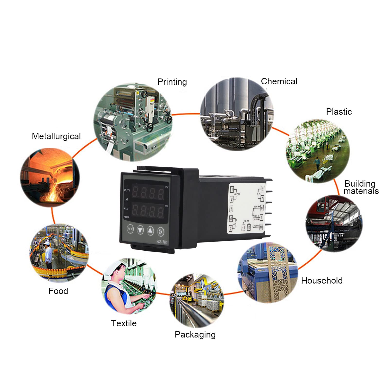 PID Temperaturregler Digital | DC 24V Mit Dual Display | Für Industrie & Automation