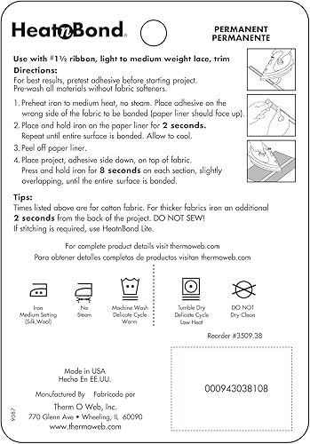 Miniatura 2 de HeatnBond UltraHold Adhesivo termoadhesivo, 38 pulgadas x 10 yardas
