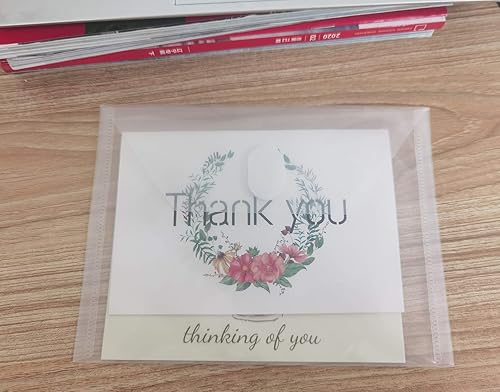 Miniatura 5 de Sobres de plástico pequeños de 5 x 7 pulgadas, para cheques de recibos, 10 unidades de cierre de gancho y bucle (transparente, paquete de 10)