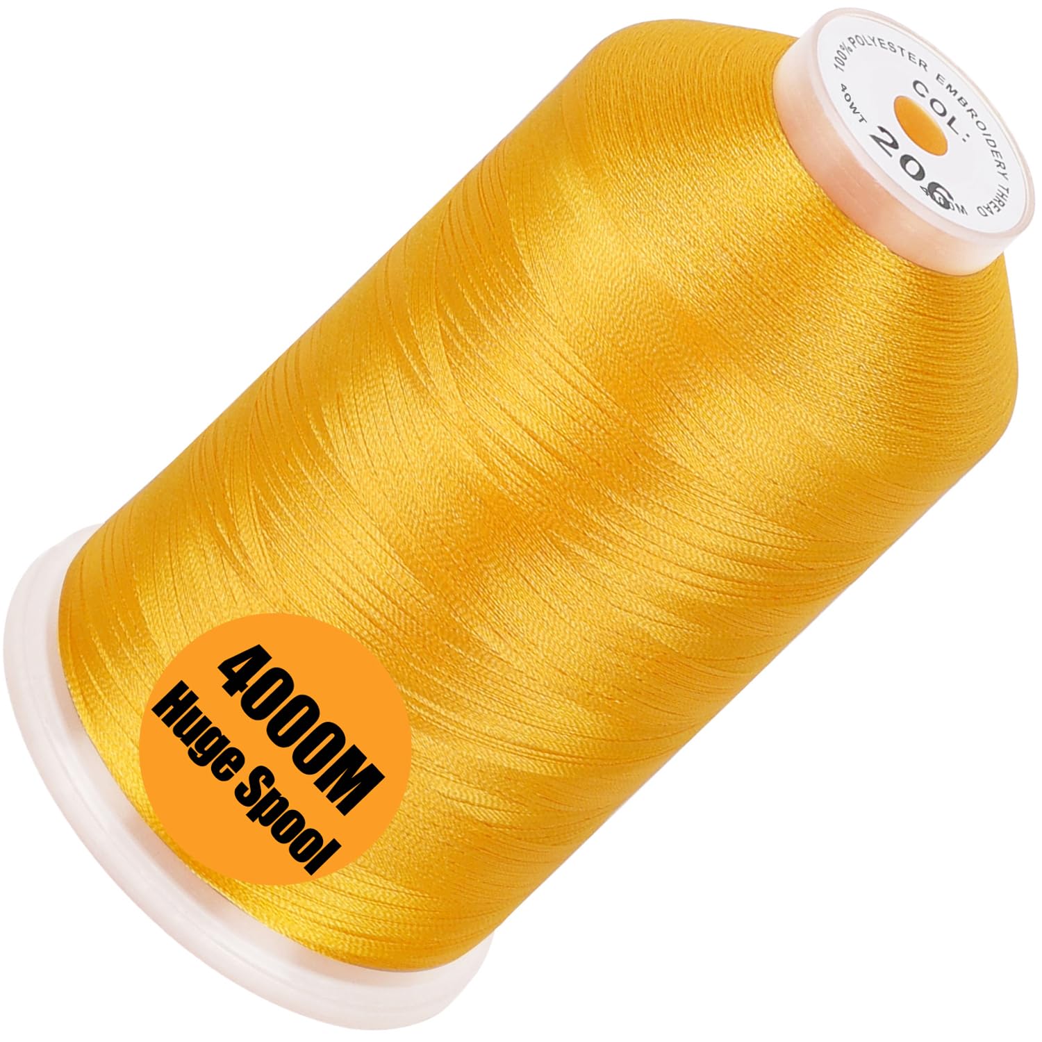 New brothread 4000M Huge Spool Embroidery Machine Thread - Harvest Gold
