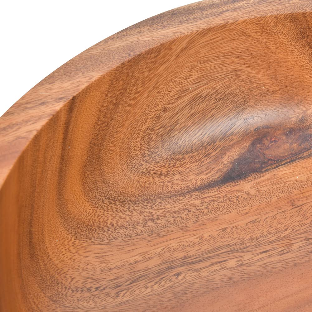 Tissting Ensaladera Madera Fruta Pan Servicio Cocina 30cm 39cm (39*11,5 cm)