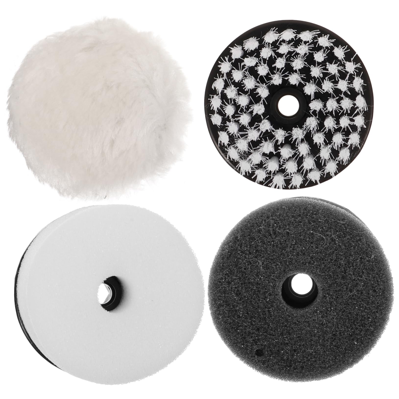 FRCOLOR 3 Series Cepillo De Pulido Juego De Cepillos para Quitar El Polvo Cuidado Limpieza para Aplicador Almohadillas De Pulido Limpiador Pulidores para Gamuza 4 Piezas x 3