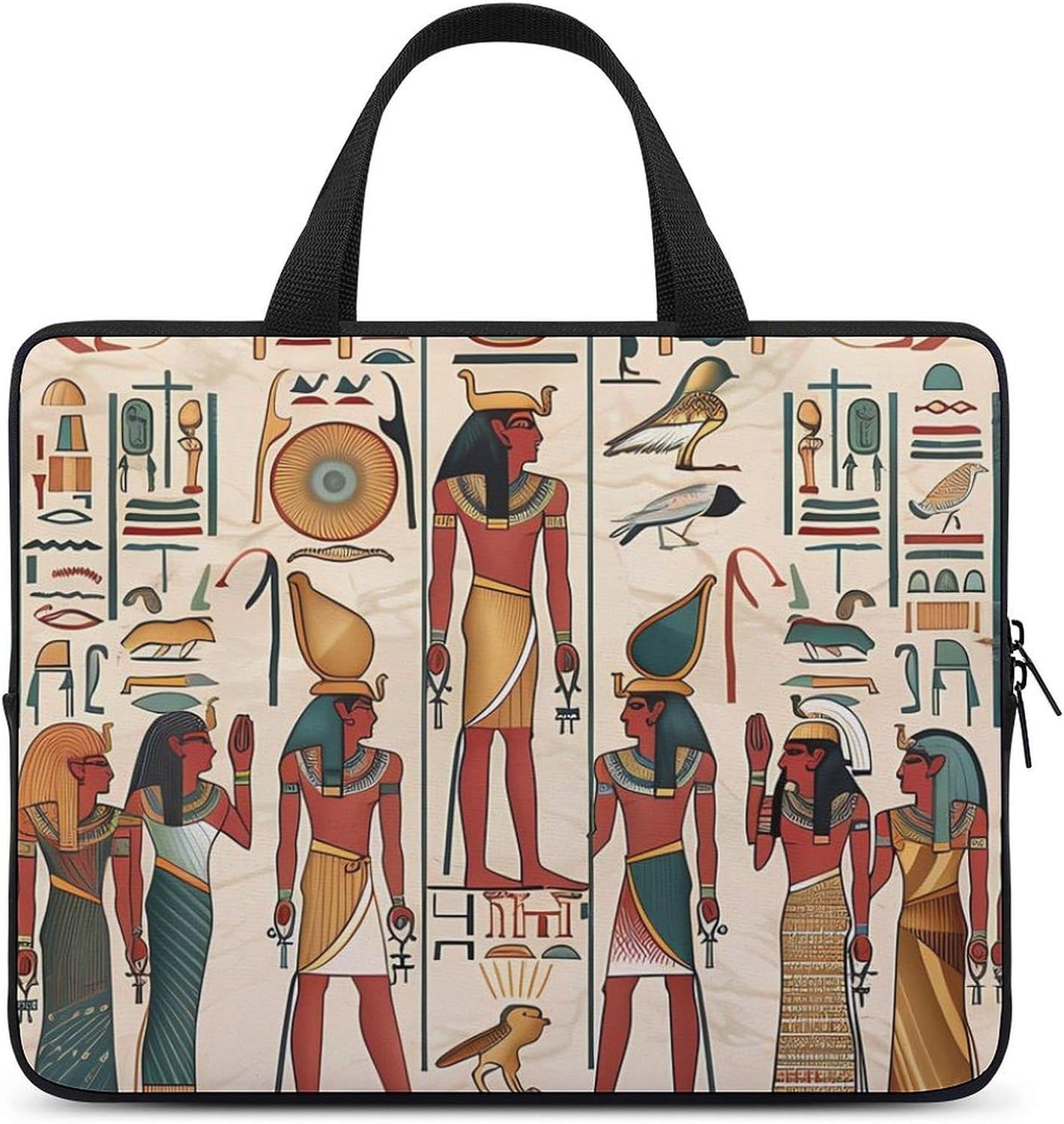 Vintage Ancient Egyptian Pharaoh Statue Laptop Bag Computer Case Lightweight Work Bags Briefcase Handbags for Women Men