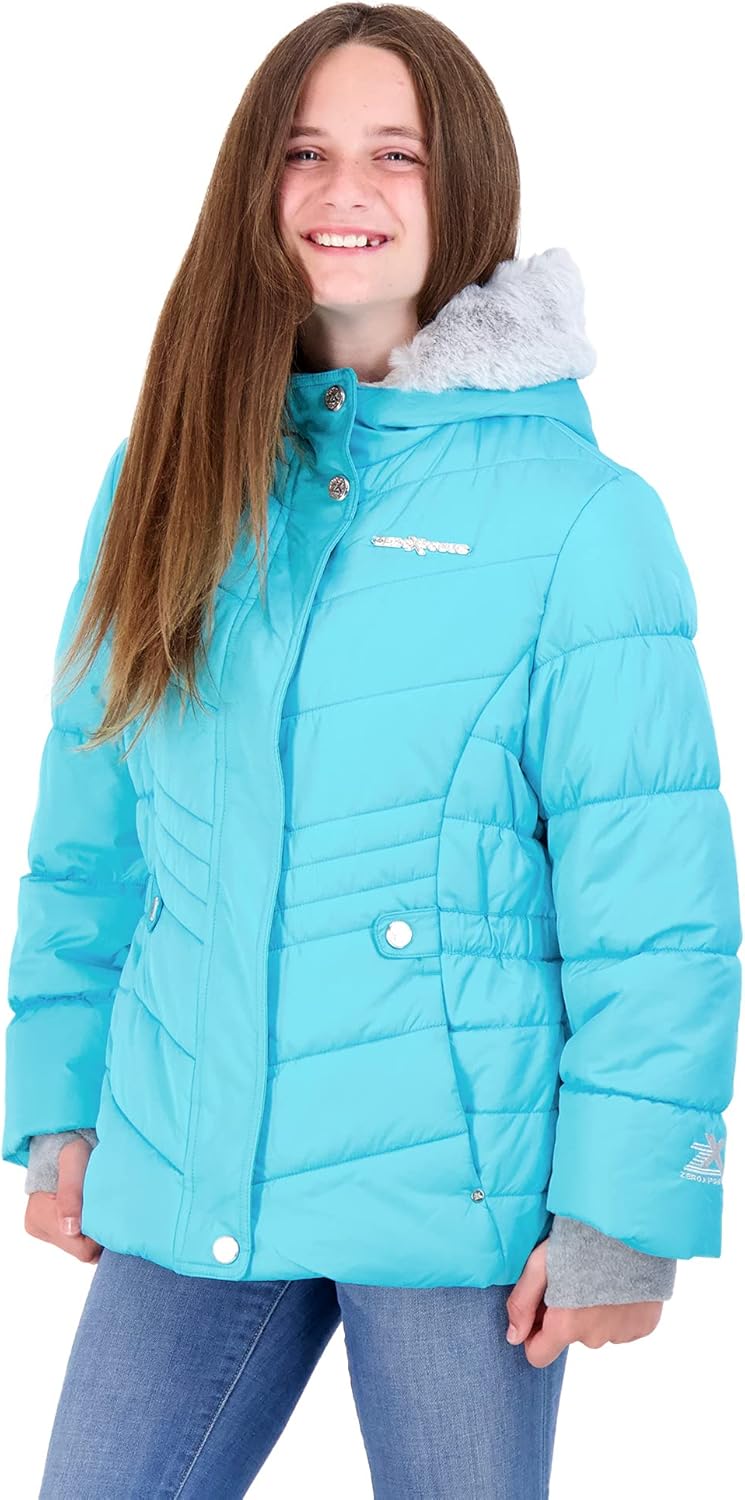 ZeroXposur Girls Heavyweight Puffer Jacket with Faux Kenya Ubuy