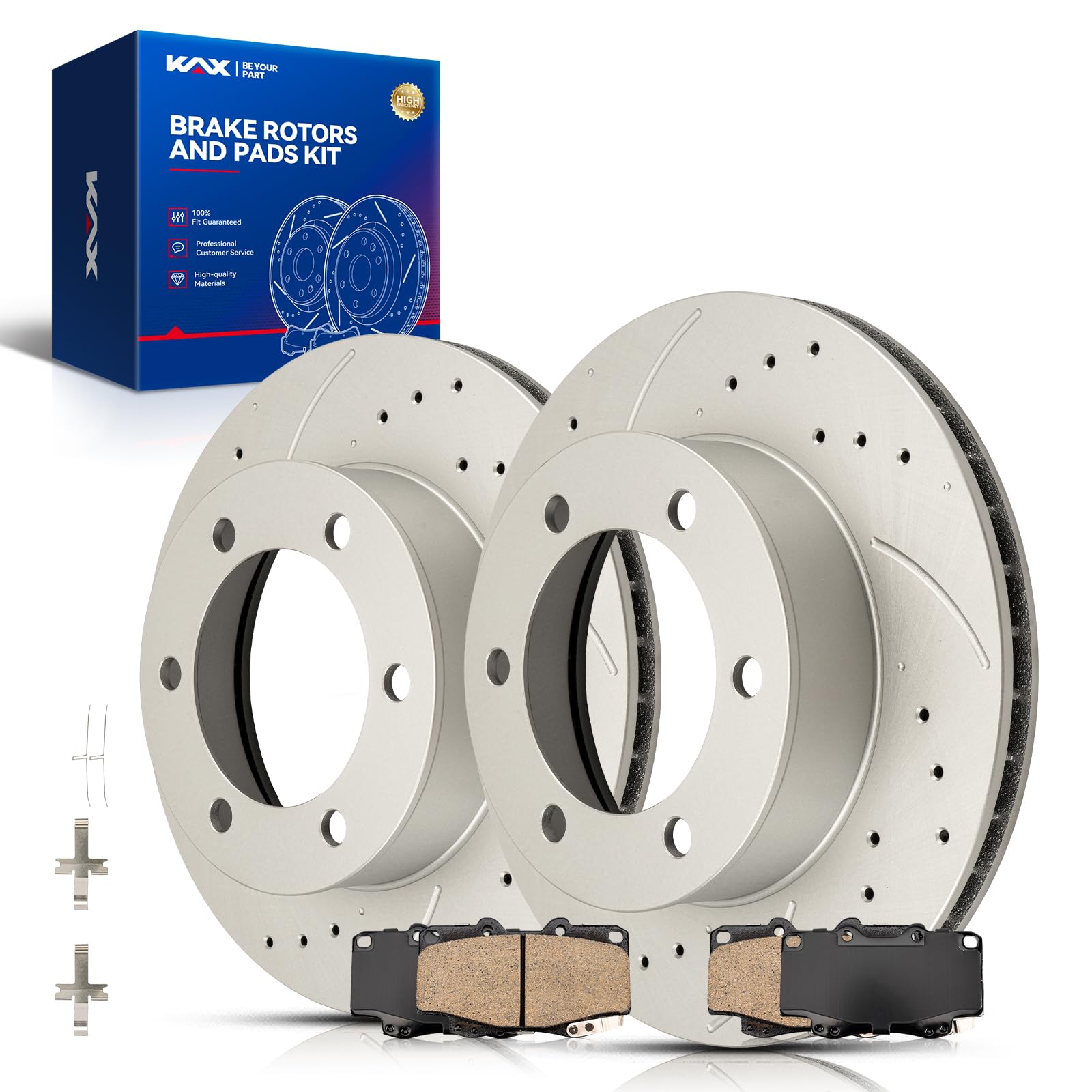 KAX Front Brake Kit Fits Toyota Tacoma 1999-2003,Tacoma 2004 3.4L 2.4L 2.7L