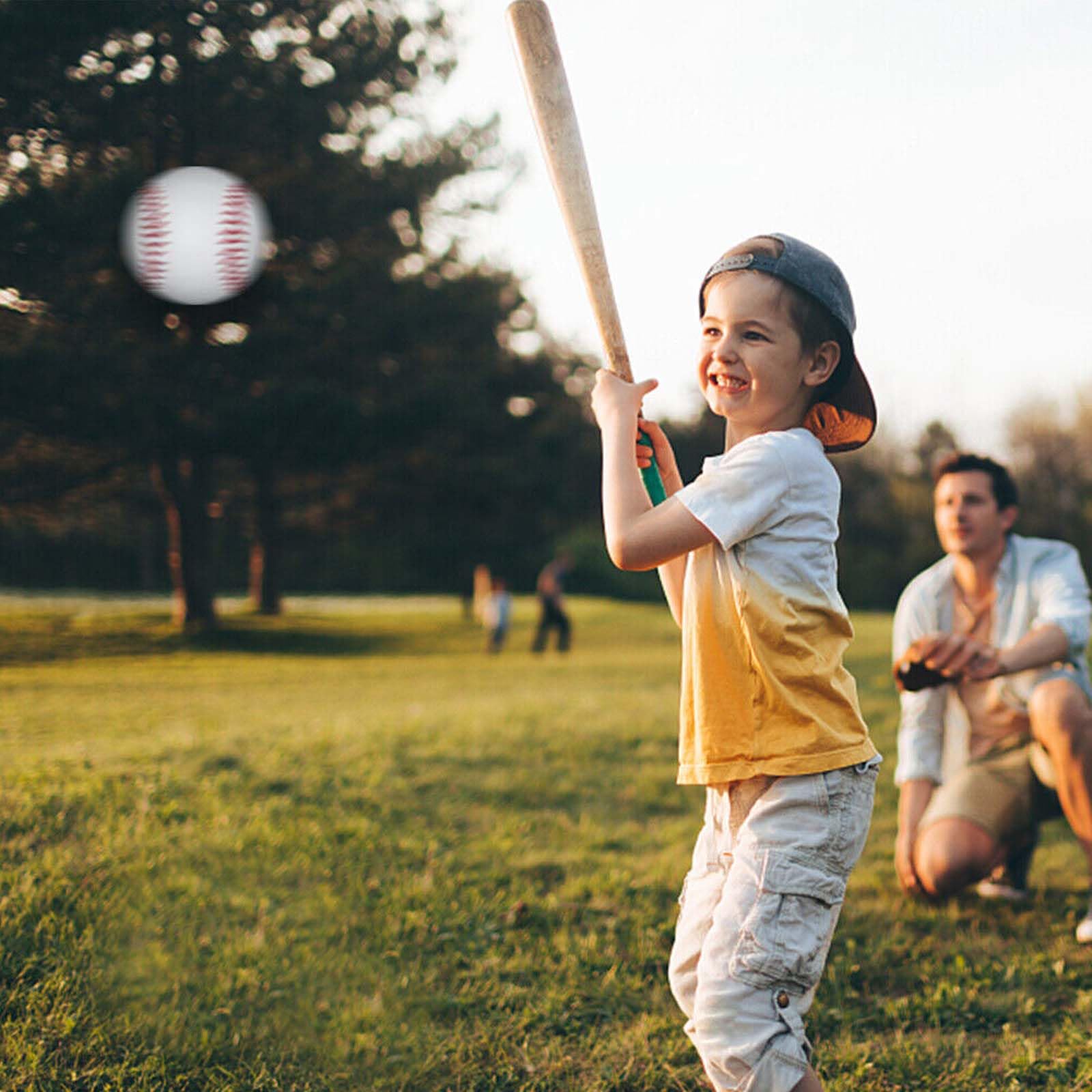 Pelotas de Béisbol Profesionales 4 Piezas, para Entrenamiento de Jóvenes Adultos y Juegos