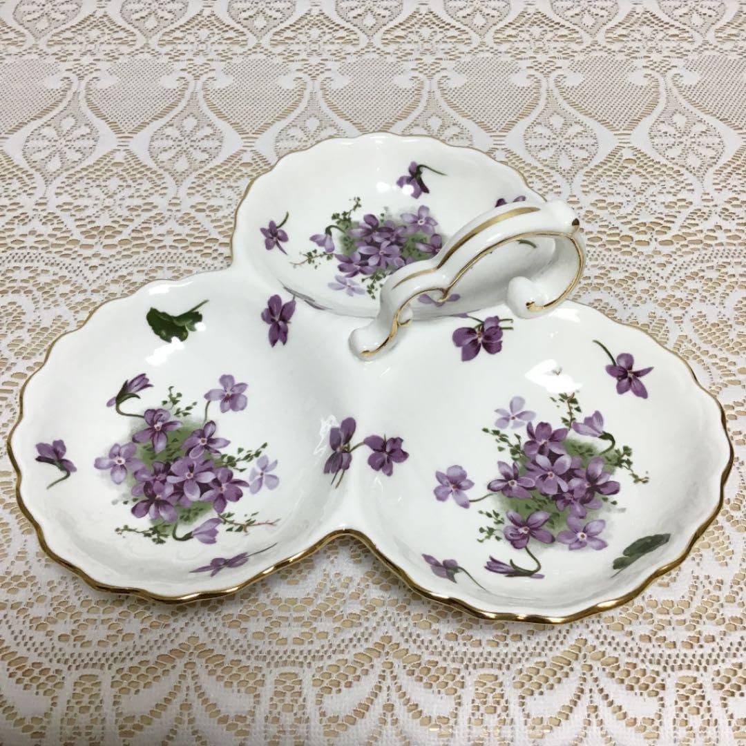 ハマースレイ　3パートディッシュ ハマースレイ バイオレット 3パートディッシュ 英国買い付け♪ 1912