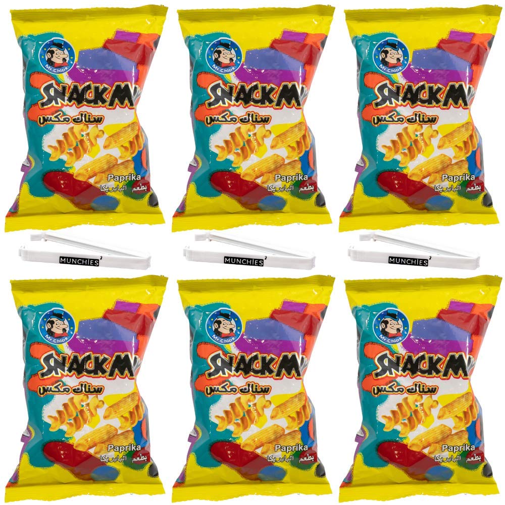 Mr. Chips Snack Mix Potato Chips, Paprika Flavor, 6 bags