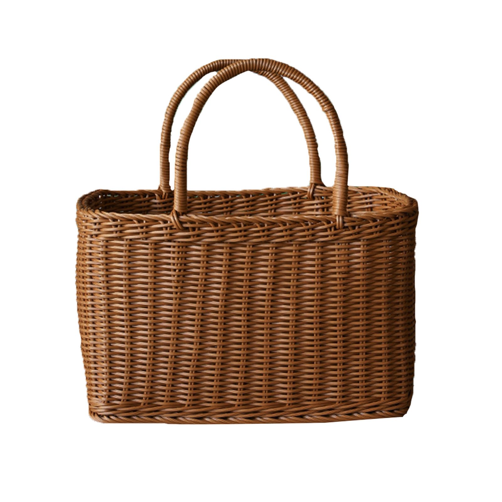 Panier tressé marron : la solution de rangement pour chambre encombrée