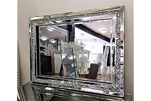 ORNATE CRYSTAL GEOMETRIC MIRROR