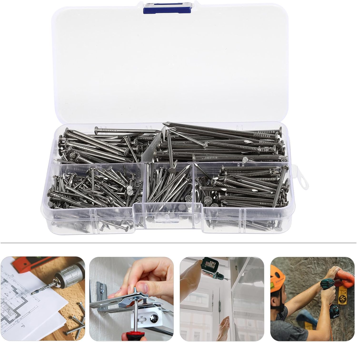 460pcs Stainless Steel Nails Assortment Kit, 0.5-2.5 Inch