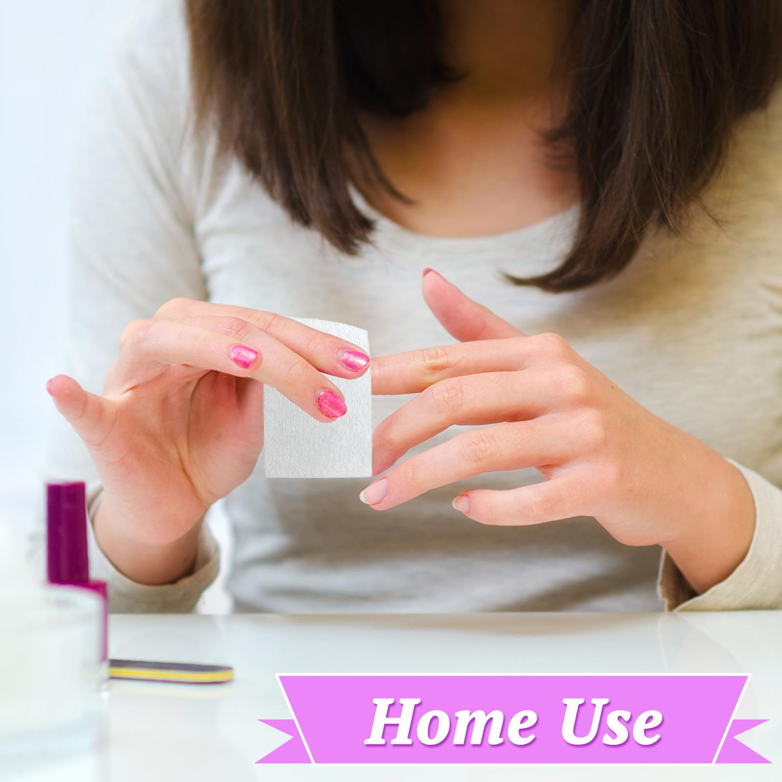 1000 Stück fusselfreie Nageltücher, Gel-Nagellackentferner-Pads, saugfähige Wattepads für Nagellackentfernung, Nagelvorbereitung und Nagelpflege, mit 2 Nagelhautschiebern – Maniküre zu Hause und im