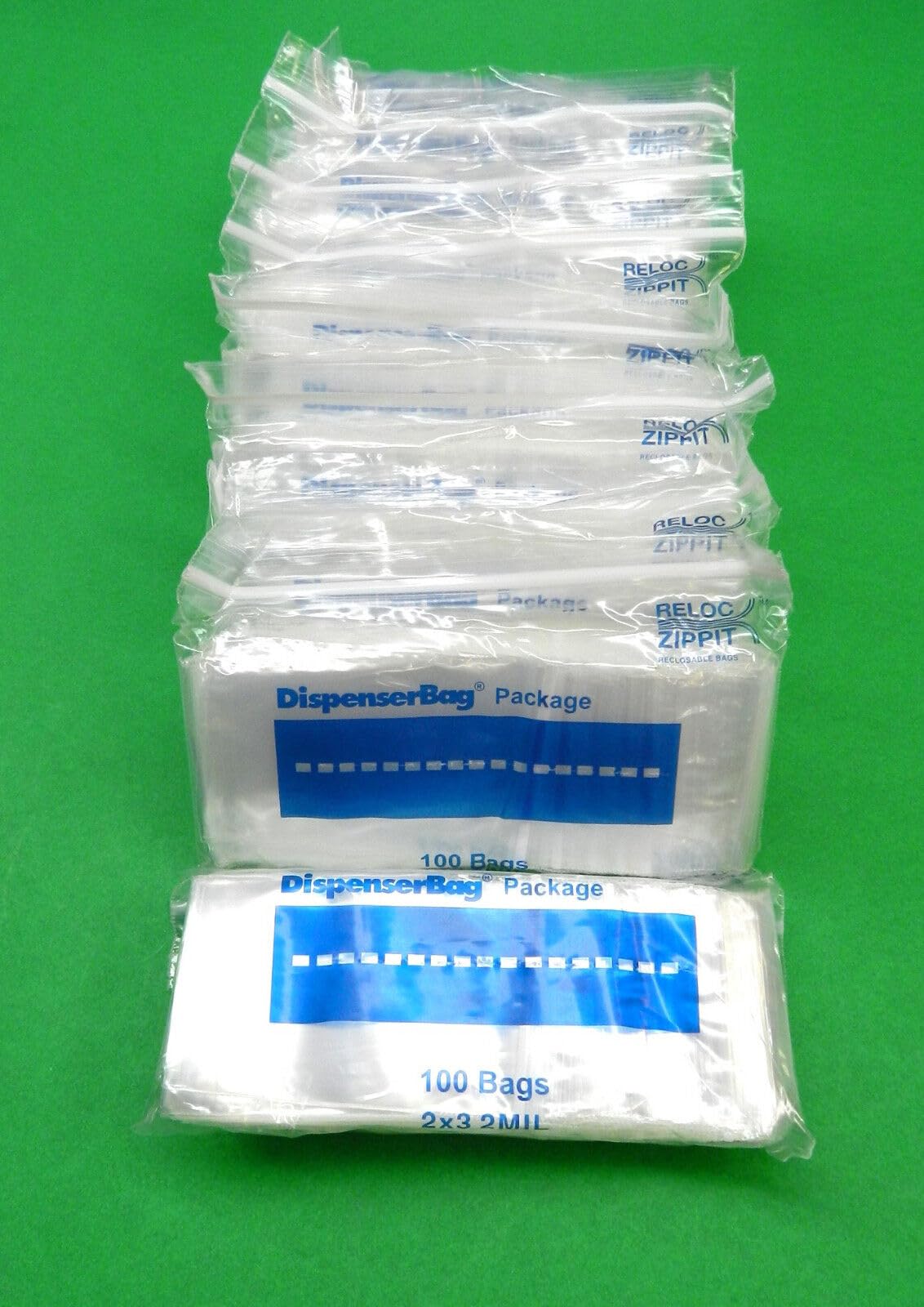 100 6x20 2MIL Reclosable Clear Zipper Plastic Bags 6 x 20