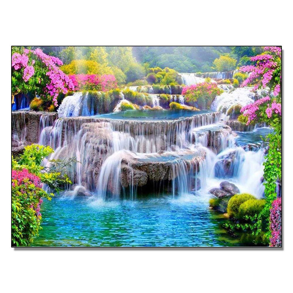 Broderie Diamant Anti Stress Ruisseau Grand Format 40x100cm