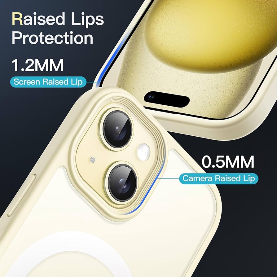 JETech Magnetic Case for iPhone 15 6.1-Inch Compatible with