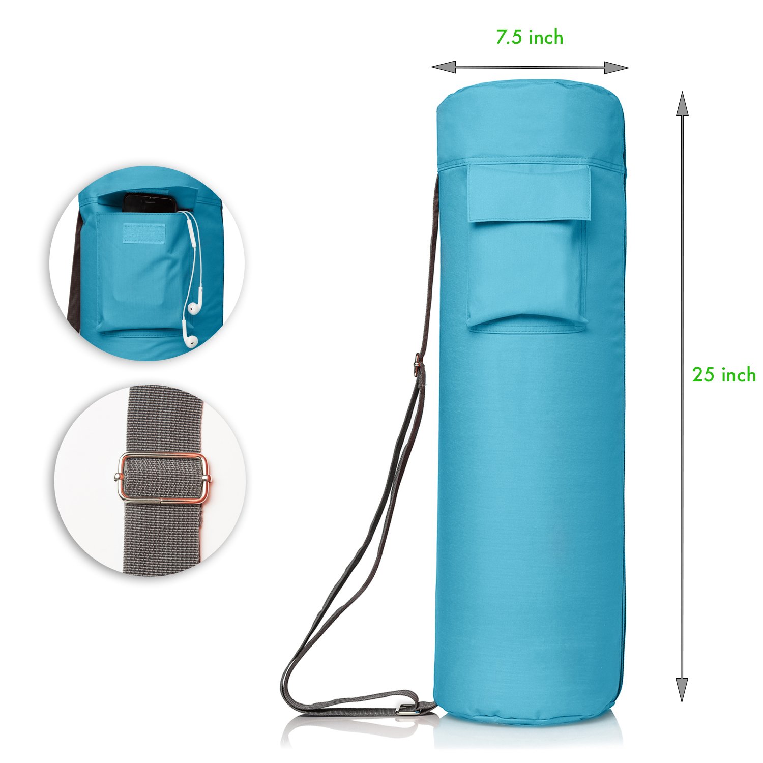 newk yoga Yoga Bag – Full Zip Yoga Mat Bag with Expandable Pockets