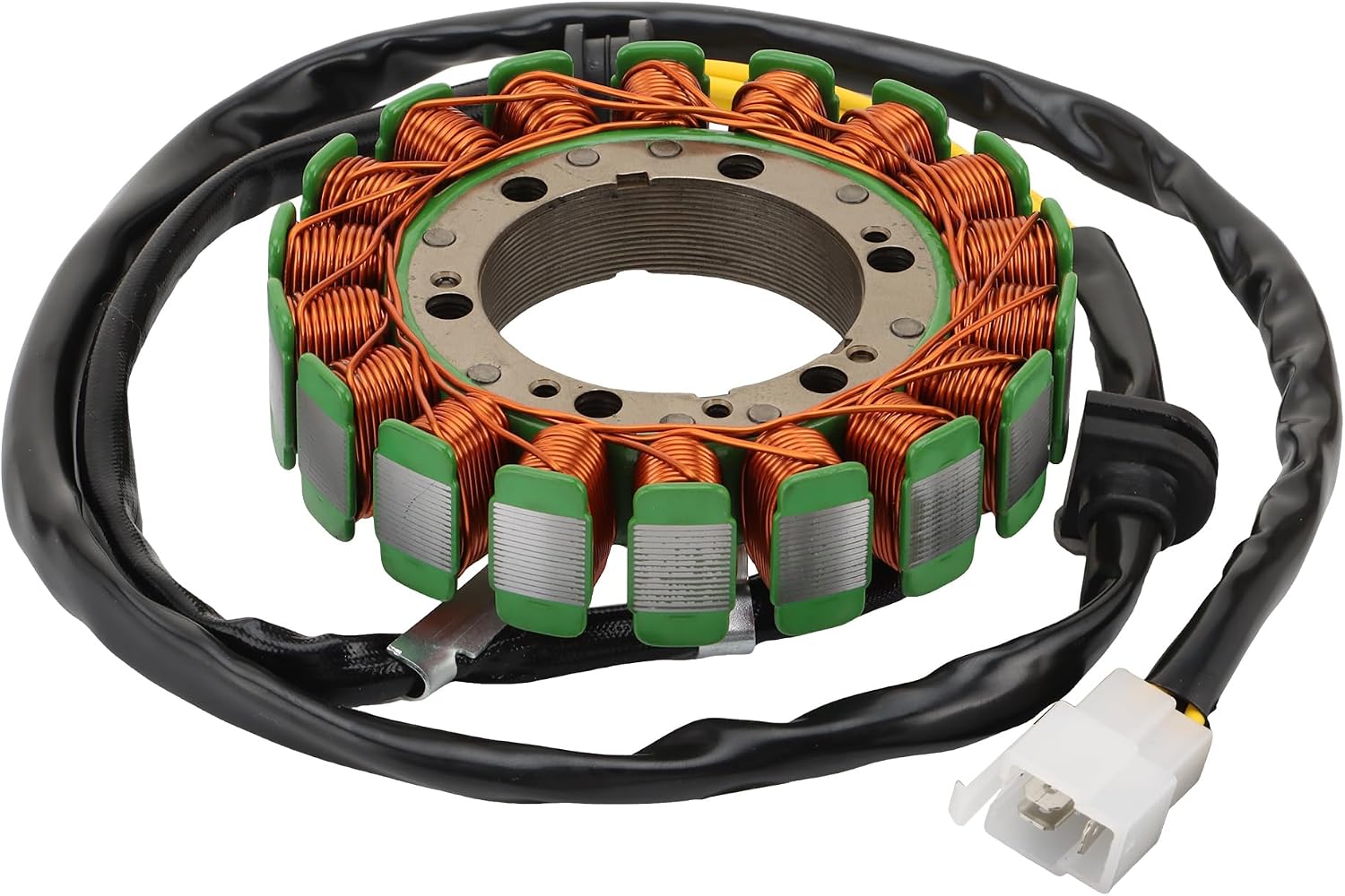 WOOSTAR 18 Coil 3 Wire Magneto Stator Replacement for 1999-2007 VT600 Shadow VLX 600 VRX400 ROADSTER NC33-100 105 1995 1997 NV400 Shadow 400