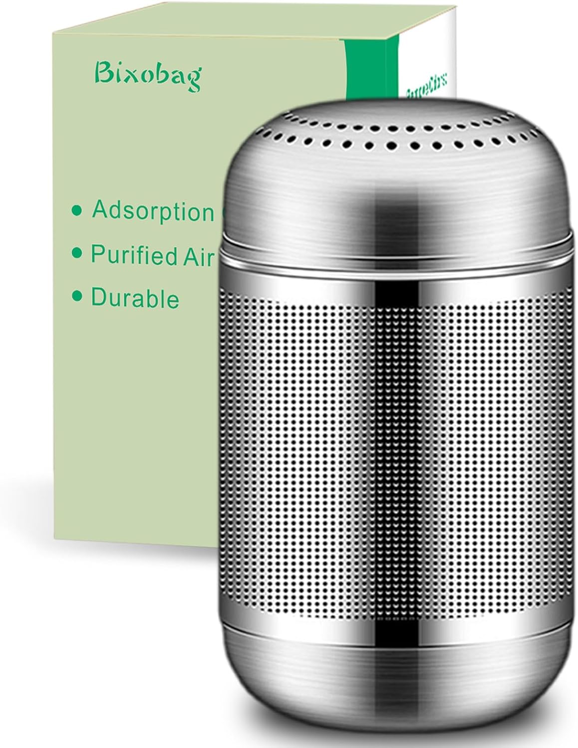 Photo 1 of Refrigerator Odor Eliminator - Activated Carbon Fridge Deodorizer - Lasts 10 Years - Silver - Glossy Finish