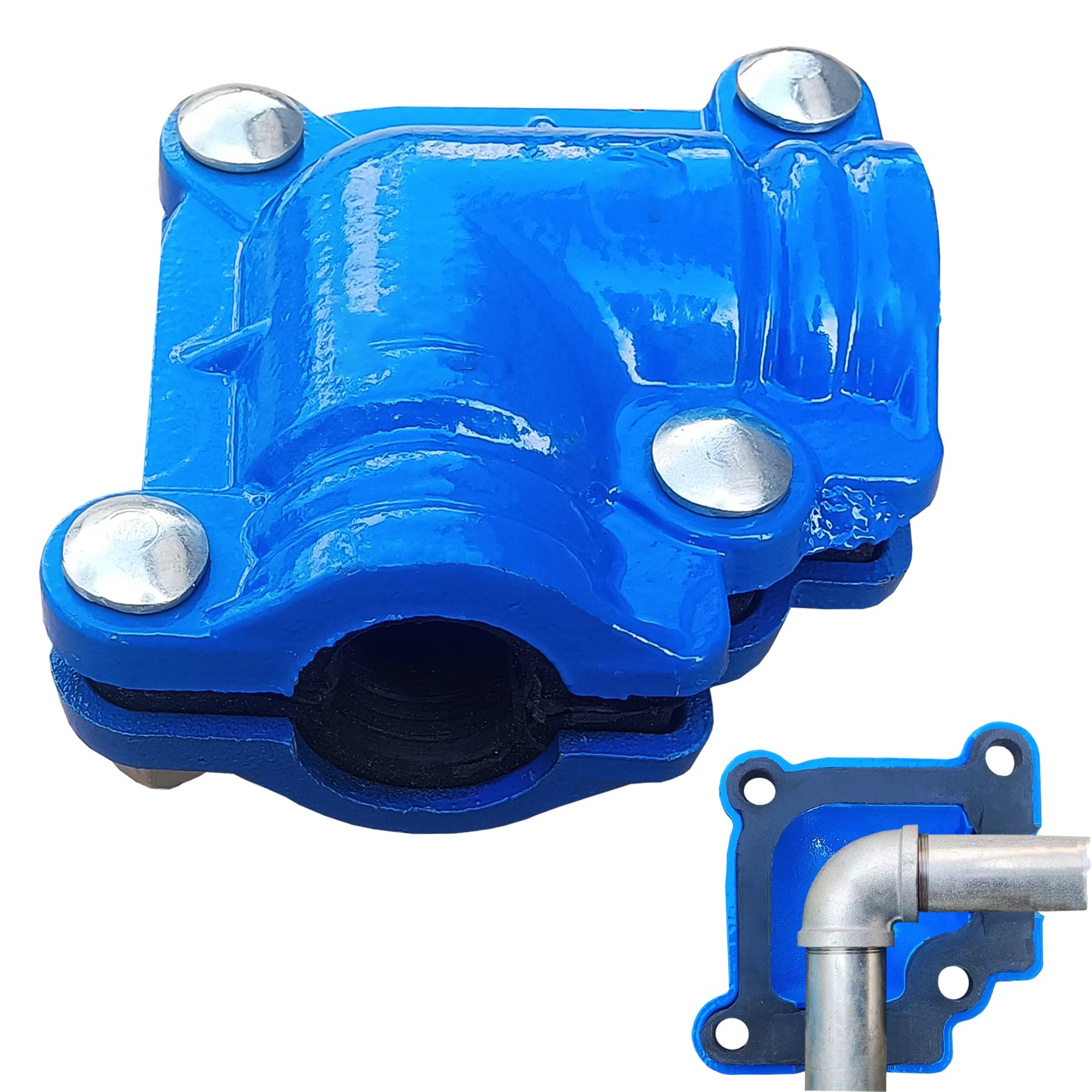 Pipe Repair Clamp For 3/4 Inch Pipe Elbow (Outer Diameter of the Pipe is about 1 inch),Joint Leak Sealer for 90 Degree Elbow,PPR/PE/Iron Pipes,