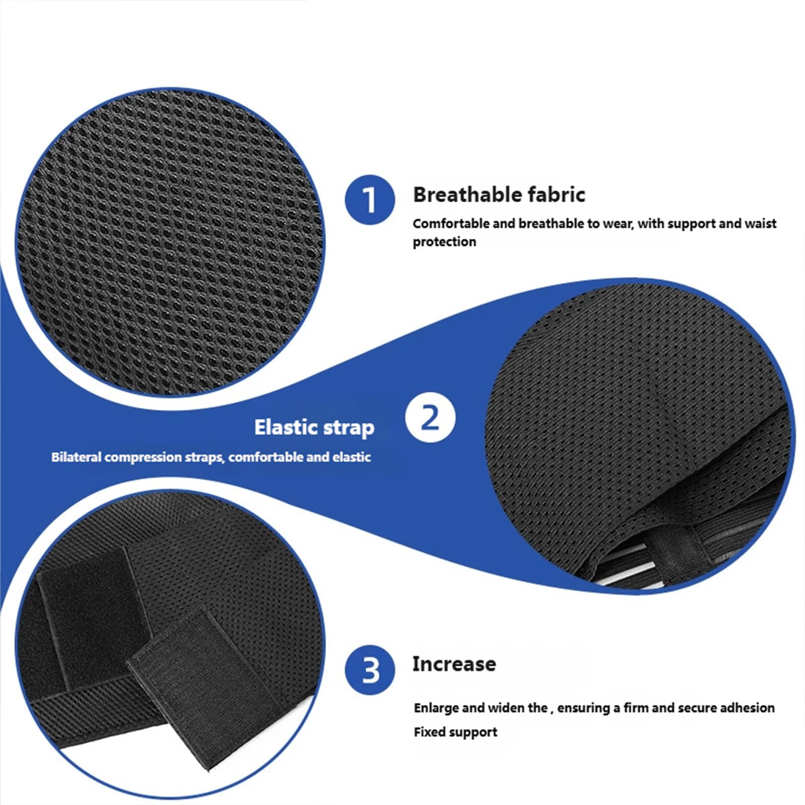 Ceinture lombaire confortable avec design élastique renforcé pour le fitness et le travail physique pour personnes âgées