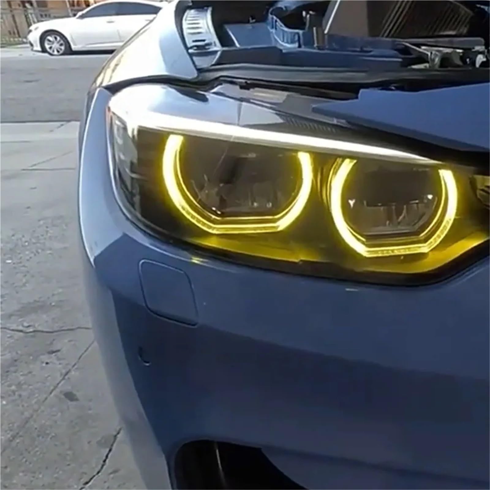 Zestaw reflektorów Cytrynowożółty chip pasuje do BMW F32 F33 F36 M3 M4 4 Series CSL Style DRL Złoty moduł LED F80 F82 F83 Reflektory