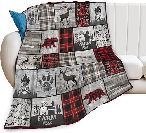 Miniatura 2 de Manta de cerdo, mantas de cerdo para adultos con mantas de cerdo para hombres, mujeres y niños, decoración rústica de granja para sofá, oficina,