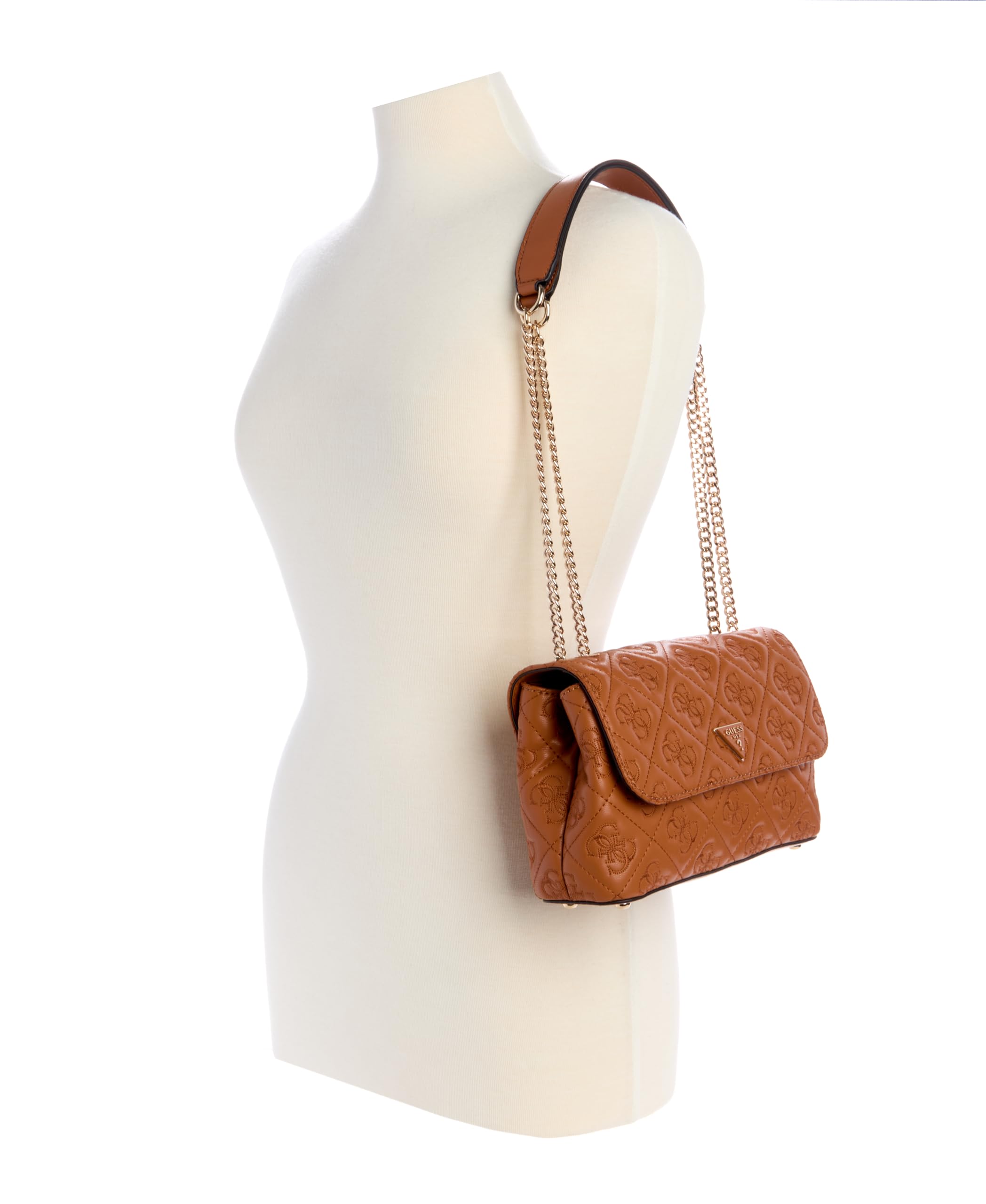 GUESS Adelasia Convertible Xbody Flap Bag Caramel