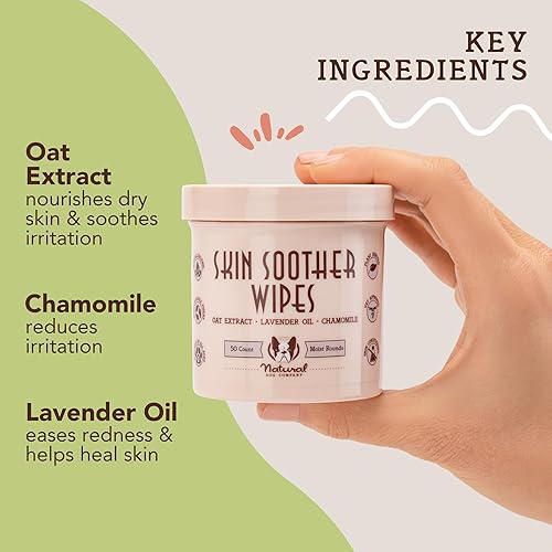 Miniatura 3 de Natural Dog Company Paquete de toallitas curativas y barras de viaje, hipoalergénicas, toallitas de limpieza y desoderización para perros, a base de