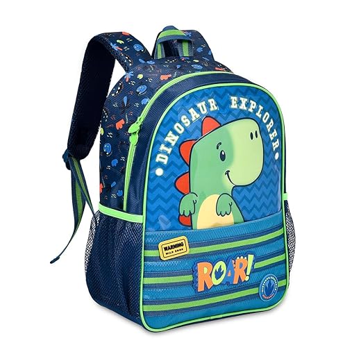Genérico Mochila Dinossauros Bolsa de Costas Escolar Infantil 38x12x30 cm Estampado