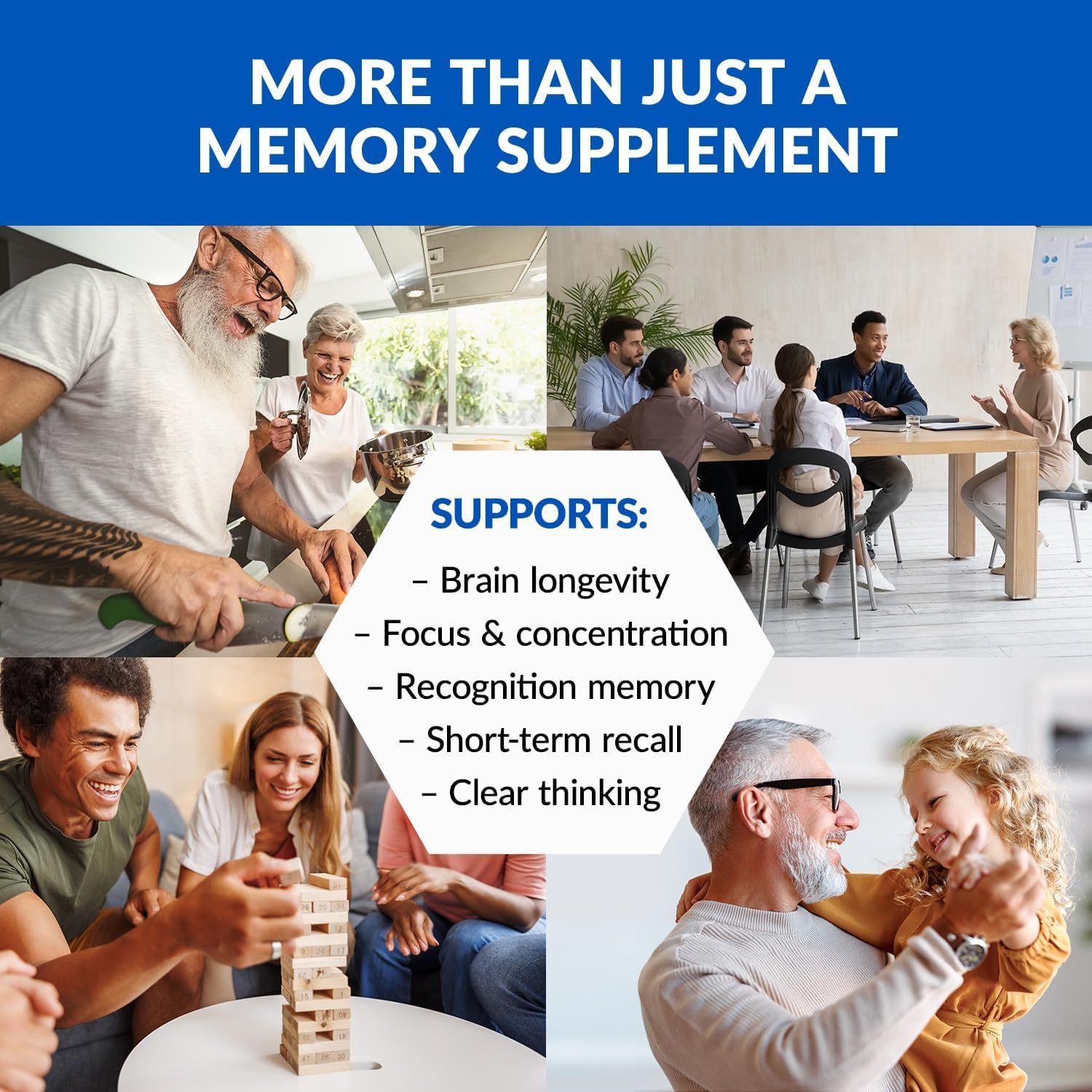 BioTrust Eternal Mind Brain Supplements for Memory & Focus - Sharpen Mental Agility, Recall & Concentration with Age - Clinically Studied Supplement for Longevity & Cognition - 30 Servings