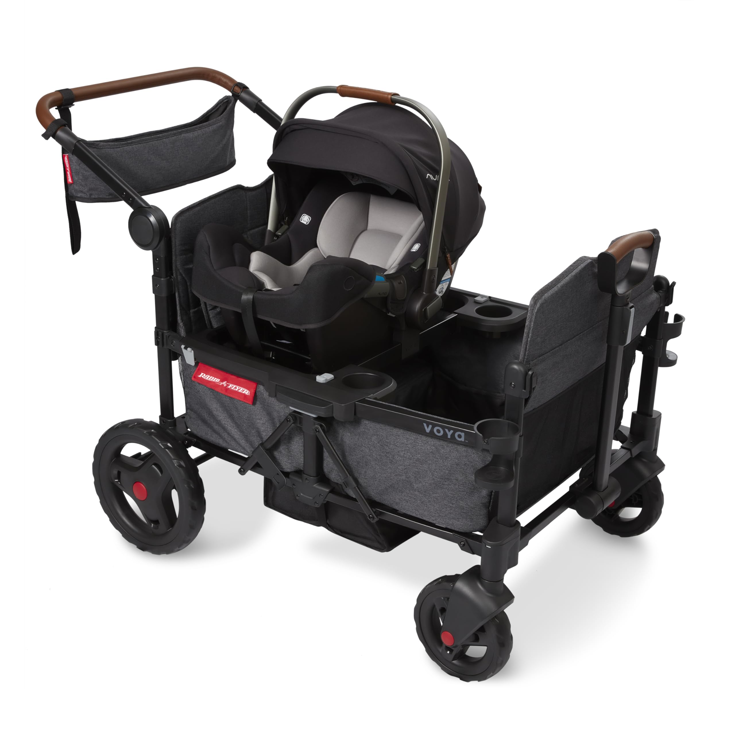 Amazon.com: Radio Flyer Voya Stroller Wagon Car Seat Adapter, Cybex, 4-Seat