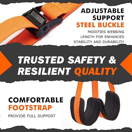 Miniatura 2 de Pull Up Assistance Bands 50-350lbs, Heavy Duty Pull Up Workout Band with Feet Rest, Resistance Band for Pull Up Bar Bands, Pull Up Assist Band