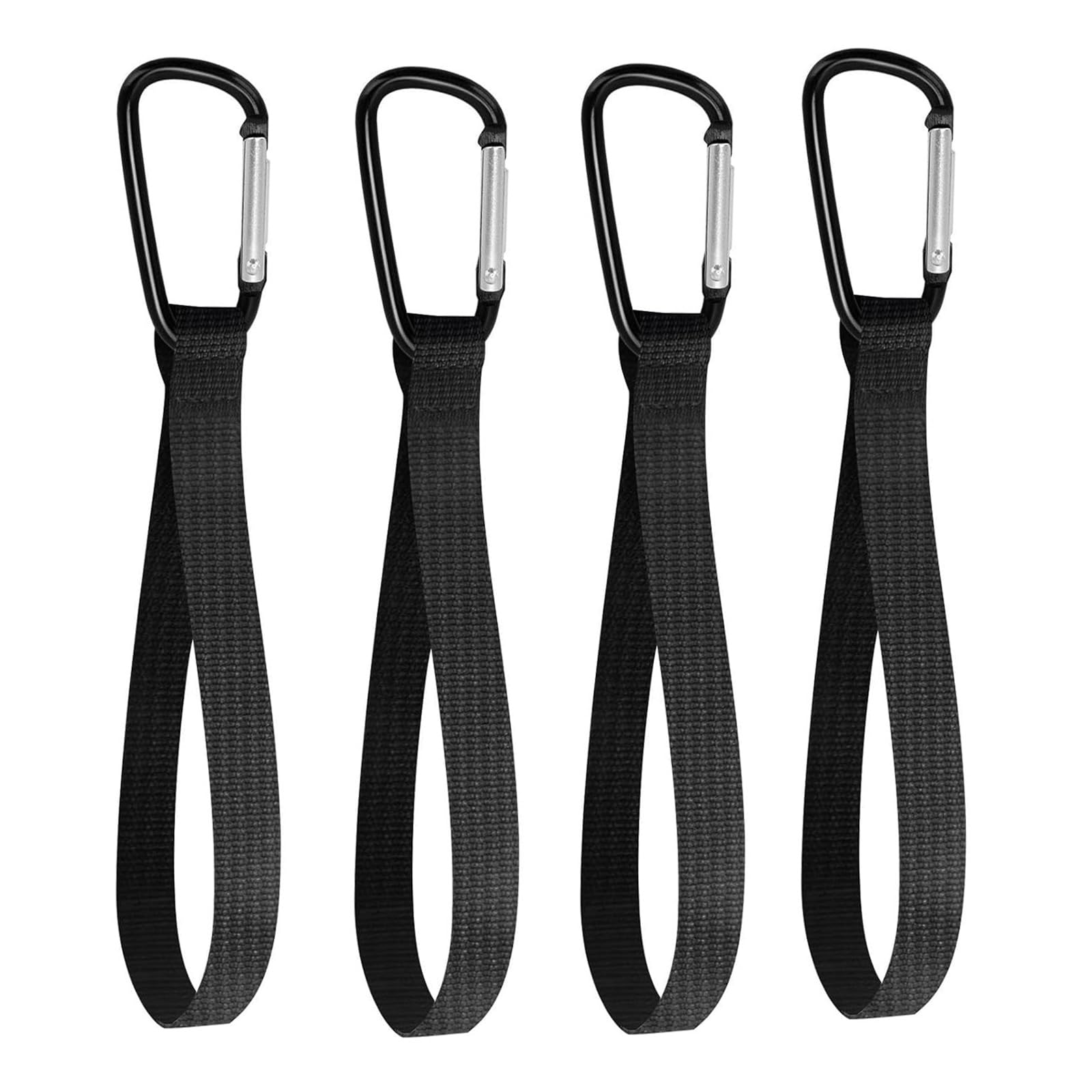 Lot de 4 crochets de suspension robustes pour sacs, mousquetons, vélos, chariots, fauteuils roulants, poussettes de bébé