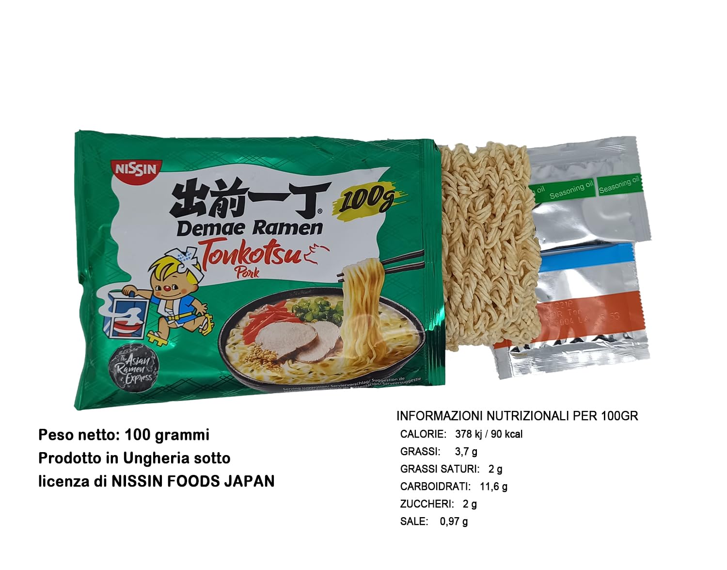 MiFan Ramen Box - Il Preferito Della Famiglia con 15 pz Deame Ramen Istantanei da Nissin per un'Esplosione di Sapori 5 Gusti Diversi