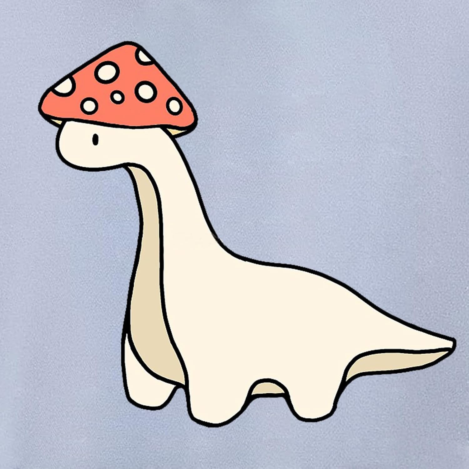 Oversized Cute Mushroom Dino Print Hoodies for Womens Kawaii Cartoon Sweatshirt Teen Girls Cotton Fleece Sweaters - Image 6