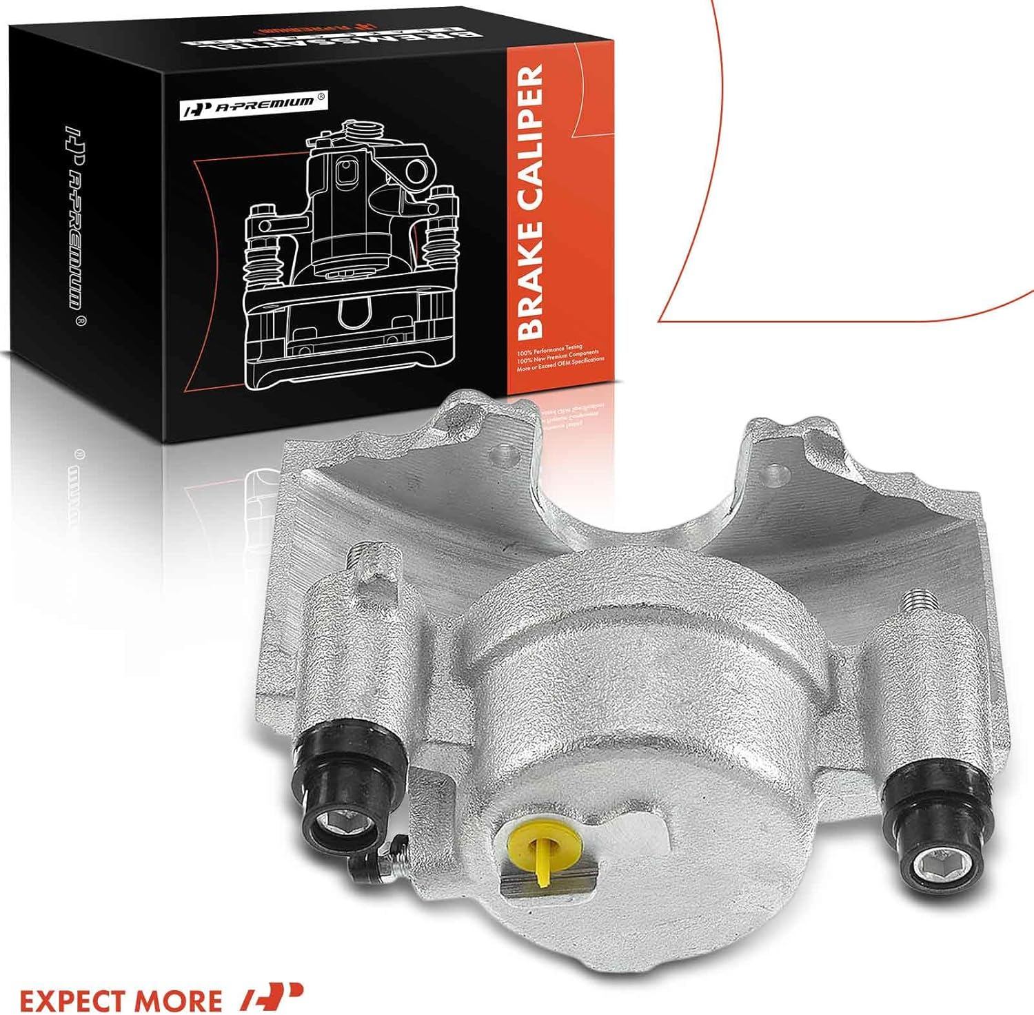 A-Premium Disc Brake Caliper Assembly Without Bracket Compatible with Select Chevy, GMC and Dodge Models - Blazer, Tahoe, Yukon, Savana 2500, C1500, C2500, C3500 Suburban, Ram 2500 - Front Driver