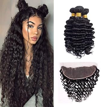 Indian deep wave human hair Clearance
