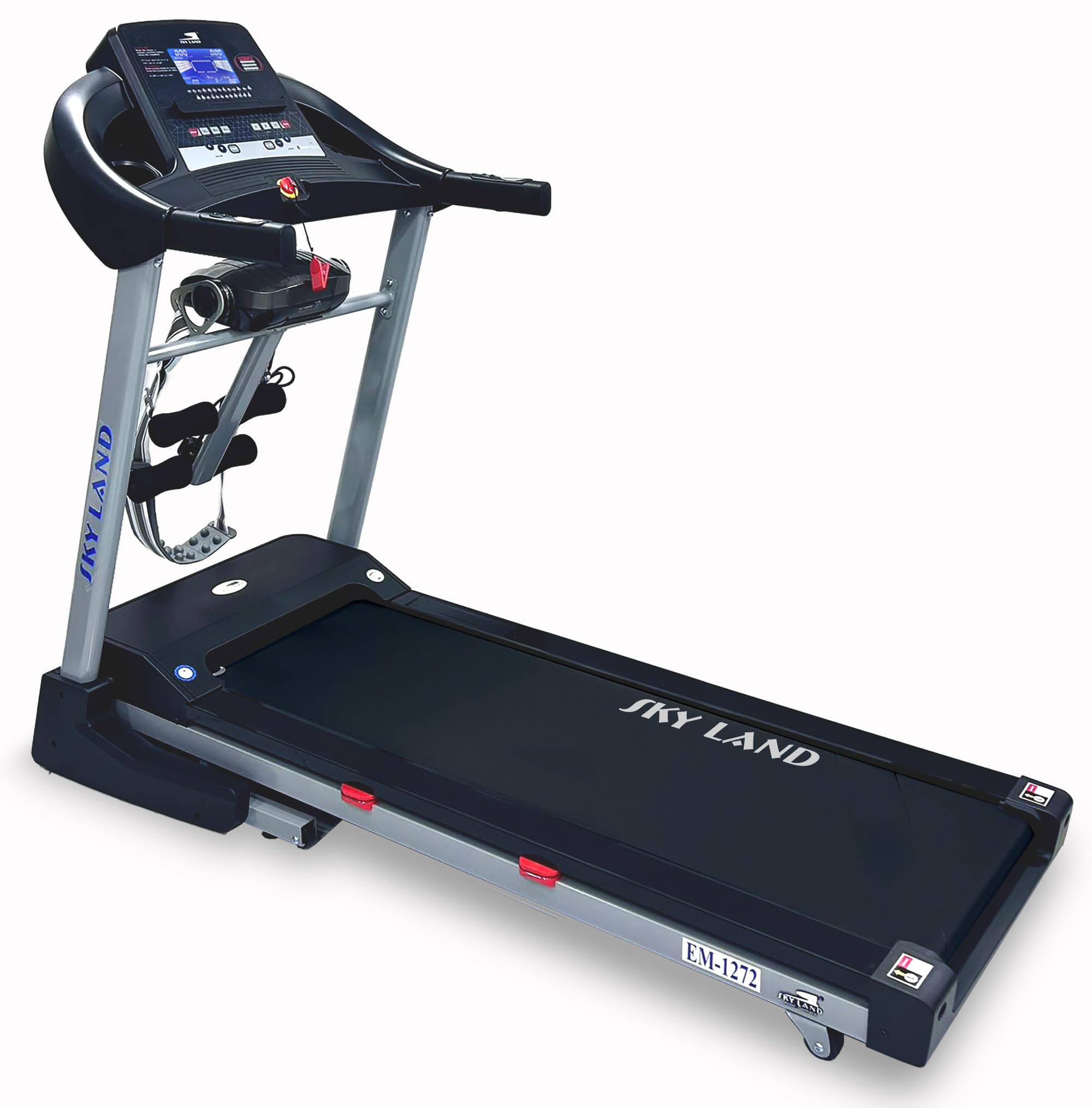 Sponsored Ad – SKY LAND Foldable Treadmill | 5.5 HP Peak DC Motor, Built-in Massager & Bluetooth Speaker, Automatic 18% Incline | Home & Office Running Machine EM-1272