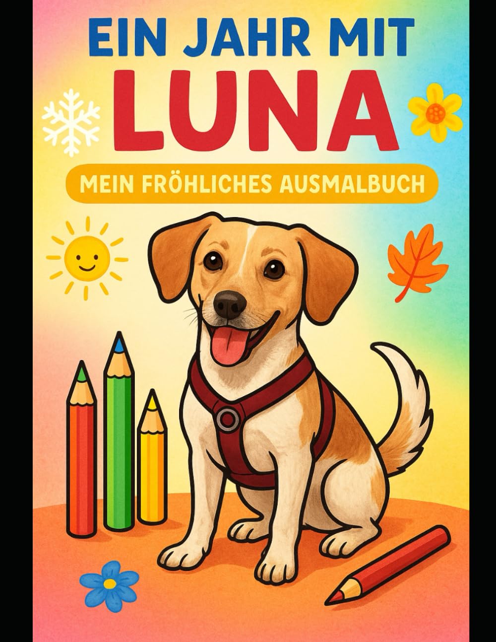 Ein Jahr mit Luna - Mein fröhliches Ausmalbuch