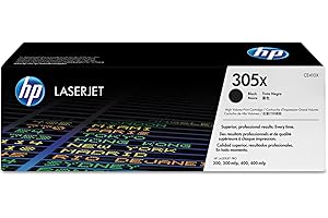 HP 305X Black High-Yield Toner Cartridge: For Crisp Text and Professional Prints