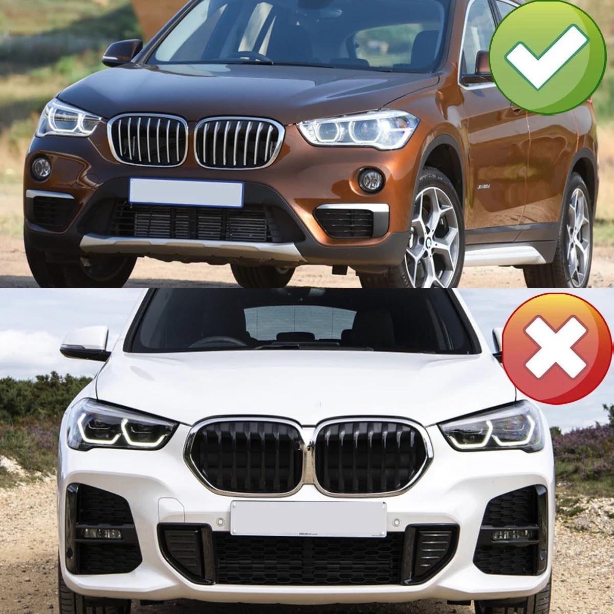 Uniwersalny spoiler Do BMW F48 F49 X1 M Sport SDrive18i | 2016-2021 20i 28i Magickit Przedni Dokładka przedniego zderzaka