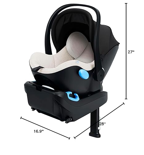 Miniatura 36 de Clek Liing - Asiento infantil para automóvil con pata de carga ajustable, diseño compacto, ligero, 7 posiciones reclinables, pestillo rígido fácil