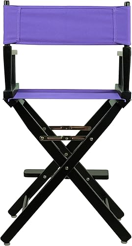 Miniatura 6 de Casual Home 220-02/021-41 - Silla de director de 24 in, marco negro, con lona color negro, altura de mostrador