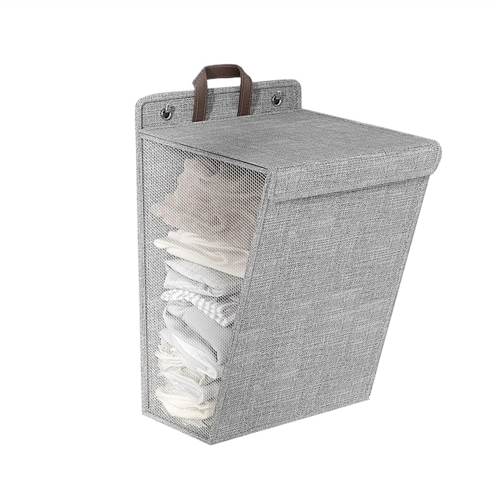 Laundry Hamper Multifunctional Foldable Dirty Clothes Laundry Basket(Gris)